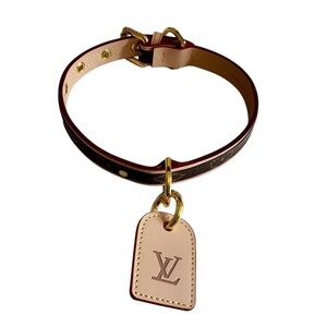 Louis Vuitton Monogram Baxter Pet Dog Collar M58072